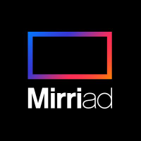 Logo of Mirriad Advertising (MIRI).