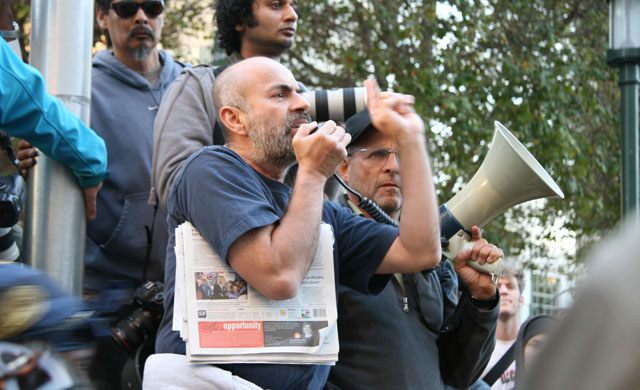Greek austerity protestors by quinn