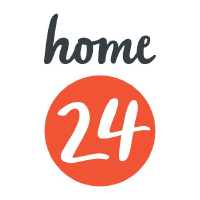 Logo of Home24 (H24).
