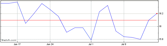 1 Month Yieldmax Pypl Option Inc...  Price Chart