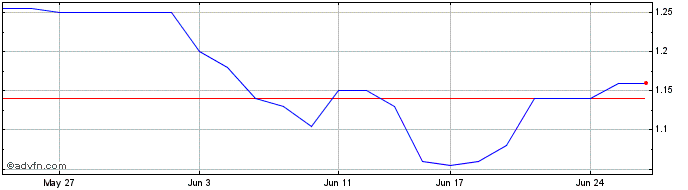 1 Month RAS Technology Share Price Chart