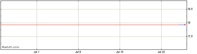 1 Month BRASKEM PNA  Price Chart