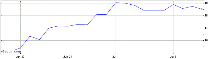 1 Month PETRG235 Ex:19,67  Price Chart