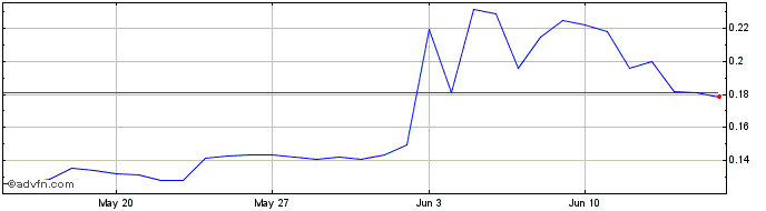 1 Month Xels Token  Price Chart