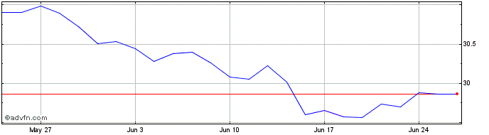 1 Month CHF INAV  Price Chart
