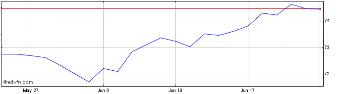 1 Month INAV XTRCK MSCI WLD1D LS  Price Chart