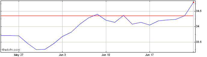 1 Month XTMGS3GH USD INAV  Price Chart
