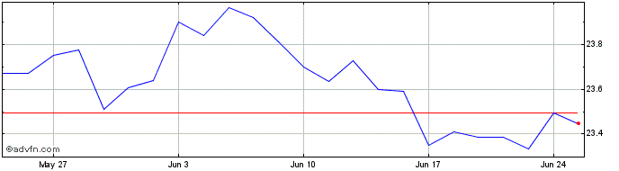 1 Month XTMGSUE1C GBP INAV  Price Chart
