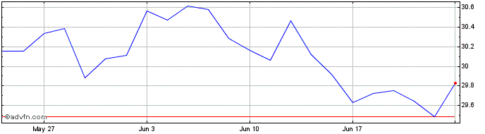 1 Month XTMGSUE1CUSDINAV  Price Chart