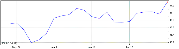 1 Month XMWMVEUE1CUSDINAV  Price Chart