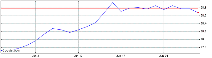 1 Month NAV Xtrackers II US Trea...  Price Chart