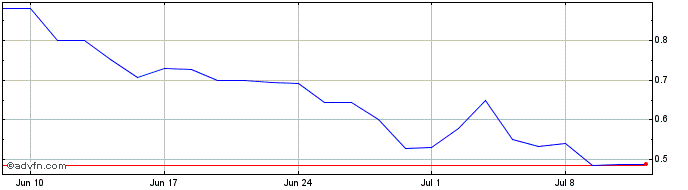 1 Month Roctool Share Price Chart