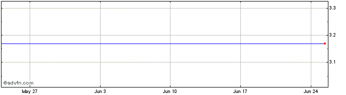 1 Month LS 3GDX INAV  Price Chart
