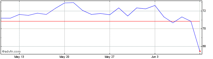 1 Month Euronext G BNP 310523 GR 4  Price Chart
