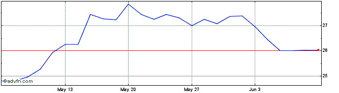 1 Month Euronext G Societe Gener...  Price Chart