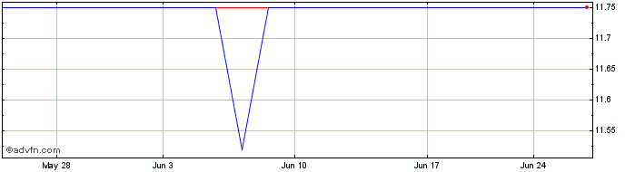 1 Month Burnham (PK) Share Price Chart