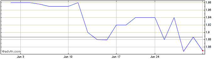 1 Month SSC Security Services (QX) Share Price Chart