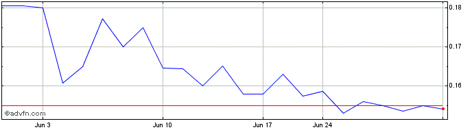 1 Month Silver Tiger Metals (QX) Share Price Chart