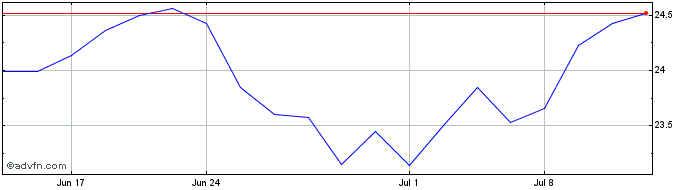 1 Month Terna Rete Elettrica Naz... (PK)  Price Chart