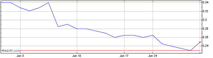 1 Month Texas Mineral Resources (QB) Share Price Chart