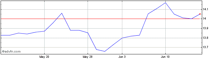 1 Month RiverNorth Flexible Muni... Share Price Chart