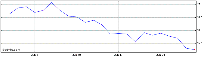 1 Month Wacker Neuson Share Price Chart