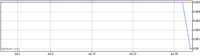 1 Month Badger Capital Share Price Chart