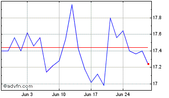 1 Month Carel Industries Chart