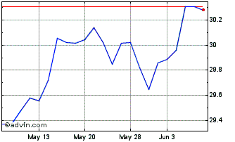 1 Month Global X S&P 500 Tail Ri... Chart