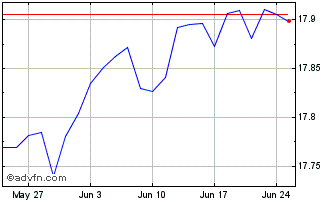 1 Month XCBSDSPU1D USD INAV Chart