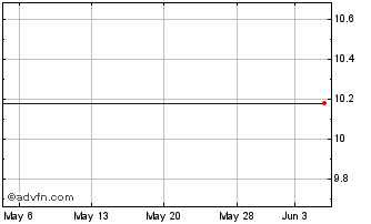 1 Month Peridot Acquisition Corp... Chart