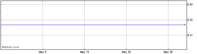 1 Month American DG Energy Inc. (delisted) Share Price Chart