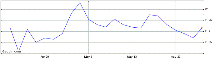 1 Month VanEck China Bond ETF  Price Chart