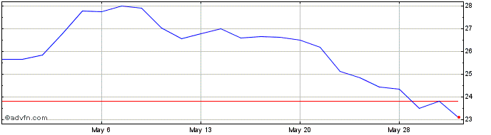 1 Month ProShares Ultra MSCI Bra...  Price Chart