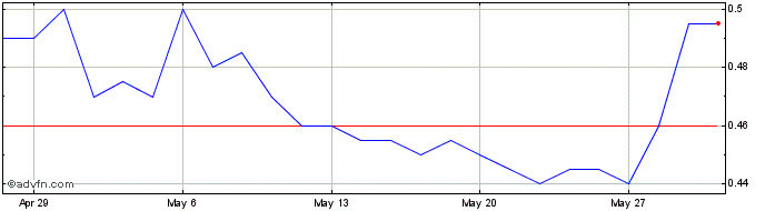 1 Month Imricor Medical Systems Share Price Chart