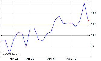 1 Month Common Stock Chart