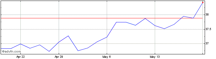 1 Month Market Vector AU RES EIN Share Price Chart