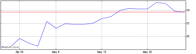 1 Month Graniteshares 3x Long Ap...  Price Chart