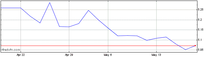 1 Month CASAM ETF Short Msci USA...  Price Chart