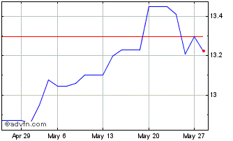 1 Month HSBC Emerging Market Sus... Chart