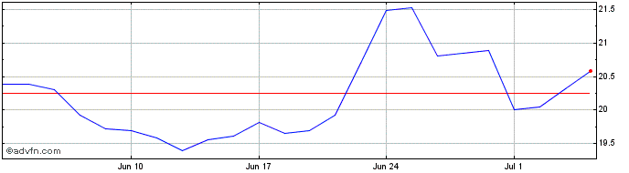 1 Month COPASA ON Share Price Chart
