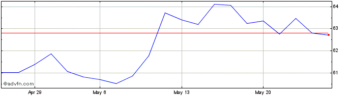 1 Month Thermfischer DRN  Price Chart