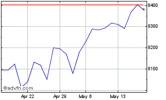 1 Month Euronext USA GR Chart