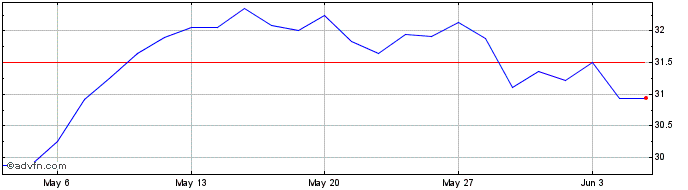1 Month ING5G  Price Chart