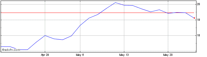 1 Month NSI NV Share Price Chart