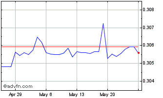 1 Month BYN vs US Dollar Chart