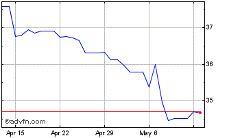 1 Month Euro vs SRD Chart