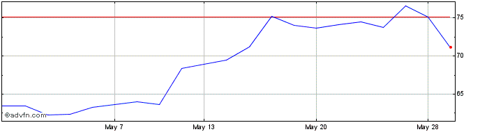 1 Month Thg Share Price Chart