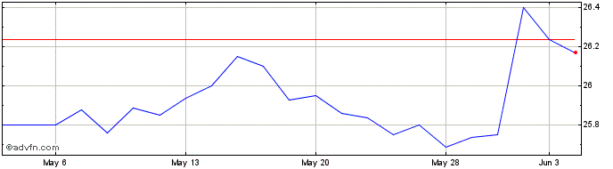 1 Month CHS  Price Chart