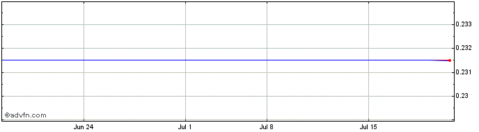 1 Month Chanticleer Holdings - Warrants Share Price Chart